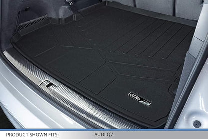 MAXLINER Custom Fit Floor Mats 2 Rows and Cargo Liner Behind 2nd Row Set Compatible with 2017-2025 Audi Q7 / SQ7