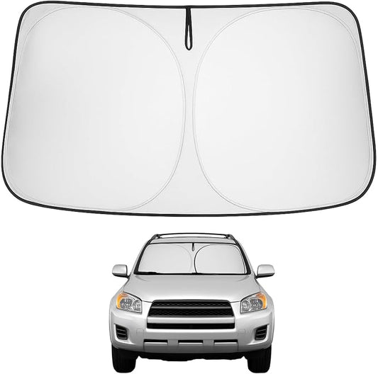 Proadsy 2026 Upgrade Front Windshield Sun Shade Foldable Sunshade Protector Custom Fit 2006-2012 RAV4 SUV Crossover, LE XLE Premium Limited XSE Hybrid Adventure Accessories