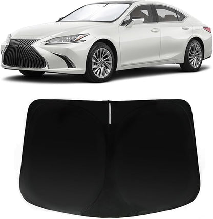Windshield Sun Shade for Lexus ES 2019-2025 ES250 ES300h ES350, Car Front Window Sunshade with 240T Sun Visor Protector Blocks UV Rays Heat Sun Shield Accessories