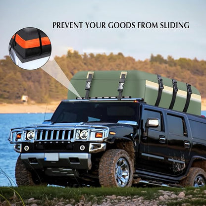 Car Roof Rack Pads, 47" X 40" Vehicle Rooftop Cargo Bag Protective Mat, Non-Slip Automotive Roof Cushioned Protection Layer Accessories, Universal for SUV, Sedan, Truck (Green)
