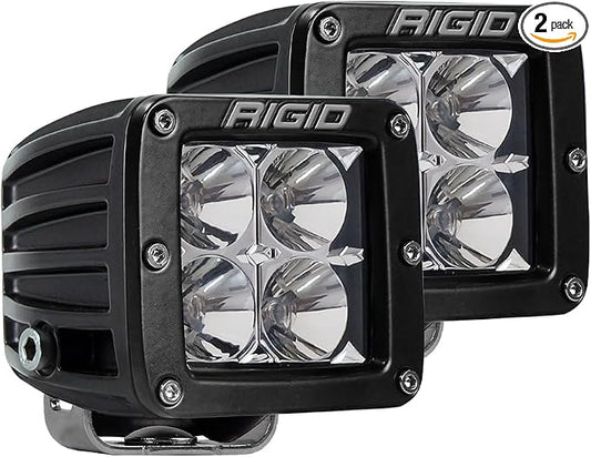 RIGID INDUSTRIES D-Series PRO LED Light Pods Flood, Pair