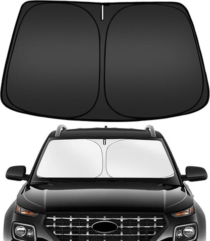 ARISMOTOR Windshield Sun Shade for Hy-undai Venue 2020-2025, Custom Fit Foldable Front Window Sunshade Sun Visor Protector, Block UV Rays Keep Car Cooler