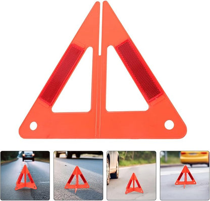 5pcs Emergency Car Safety Triangle Warning Rack Reflective Sign Versatile Safety for Roadside Use