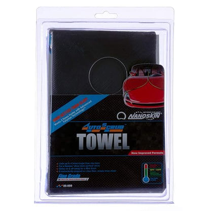 Nanoskin AUTOSCRUB Surface Prep Towel Fine Grade- Patented Clay Bar Replacement Tool to Remove Embedded Contaminants Before Wax & Coating | Safe for Painted Surface, Glass, Plastic, Metal & More, 12" x 12"