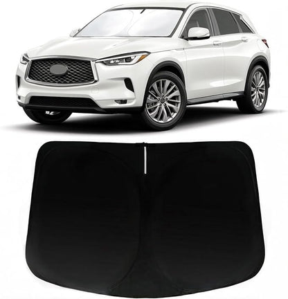 Windshield Sun Shade for Infiniti QX50 2019-2021 & 2021-2026 QX55, Car Front Window SunShades Shield Cover Sun Visor Protector with 240T Fabric UV & Sun Heat Protection Accessories