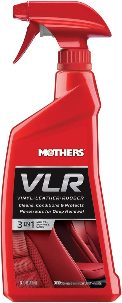 Mothers VLR Vinyl-Leather-Rubber Care, 24 oz. — Cleans, Conditions & Protects In One Step – pH Balanced Formula with Neatsfoot Oil & Lanolin To Protect Against Drying, Fading & Cracking (06524)