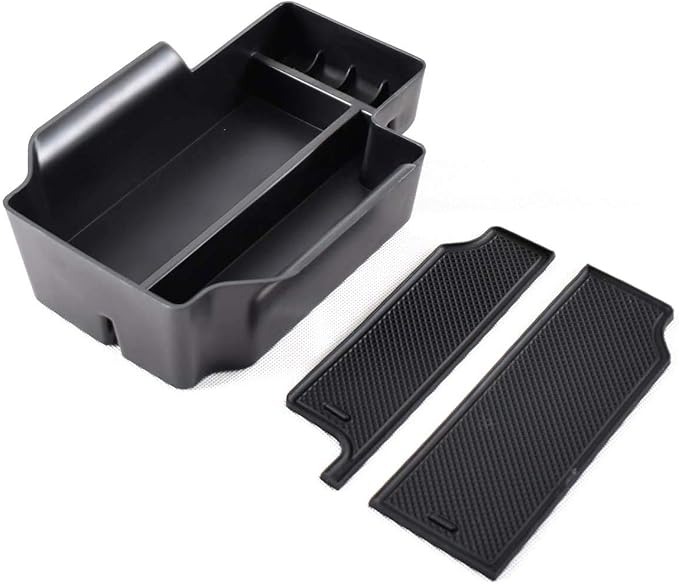 EDBETOS Center Console Organizer Tray Compatible with Chevy Colorado GMC Canyon Accessories 2015 2016 2017 2018 2019 2020 2021 2022 Armrest Secondary Storage Glove Box, Black