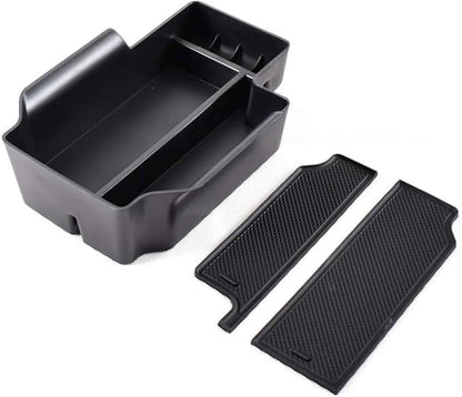 EDBETOS Center Console Organizer Tray Compatible with Chevy Colorado GMC Canyon Accessories 2015 2016 2017 2018 2019 2020 2021 2022 Armrest Secondary Storage Glove Box, Black