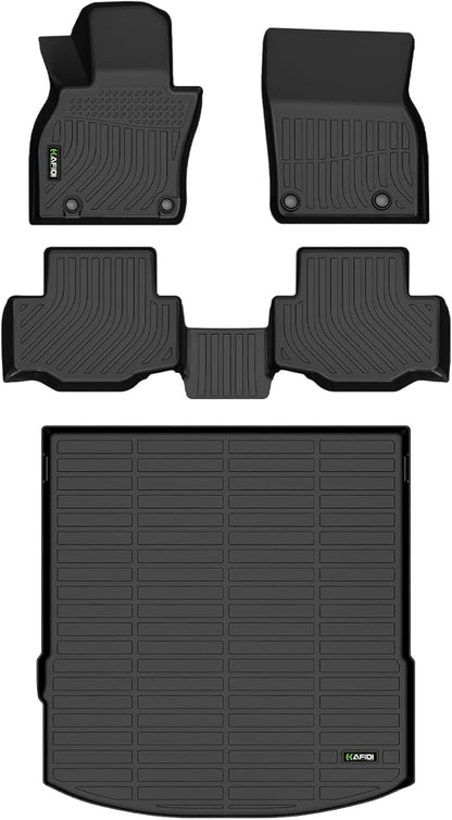Floor Mats & Cargo Liner Custom for Mazda CX-70, CX 70 PHEV 2025 All Weather Protection TPE Heavy Duty Non-Slip Automotive cx70 Floor Liners Fits Full Set Accessories, Black