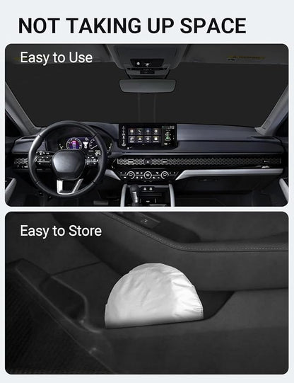 Proadsy Windshield Sun Shade for Honda Accord 2023-2025 2026 4-Layer Foldable Front Sunshade Protector Sun Visor Blocks UV Rays Keep Car Cooler