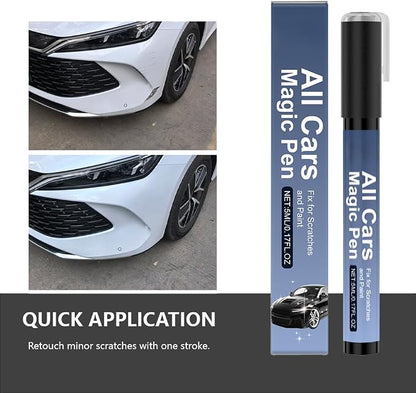 All Cars Magic Pen for Car Scratches, 2 PCS Magic Pen for Car Scratches for All Cars, Scratch Repair Magic Pen for All Types, Simple Quick Fix for Light Scratches and Swirls, Portable Design