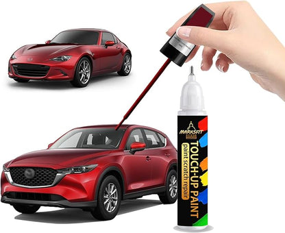 Soul Red Crystal Metallic(46V) Touch Up Paint For Mazda Exact Match-Chips and Nicks 2 in 1 Car Paint Pen Scratch Rapair for CX-5/CX-30/CX-50/CX-70/MAZDA3 SEDAN/HATCHBACK