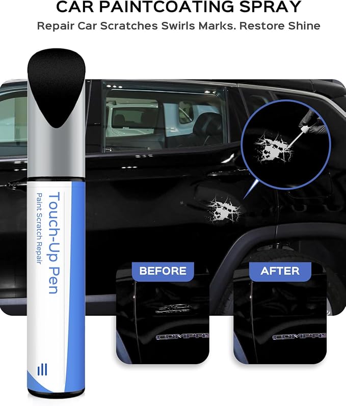 PX8/DX8 Black Crystal Touch Up Paint Compatible with Jeep Exact Match Chips and Nicks Touch Up