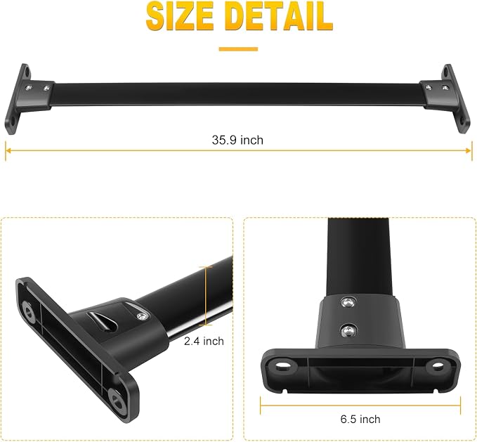 OCPTY Roof Rack Cross Bars Fit for Nissan Pathfinder 2005 2006 2007 2008 2009 2010 2011 2012 Cargo Bars for Cargo Carrier Bag Luggage Kayak Canoe Bike Snowboard Skiboard