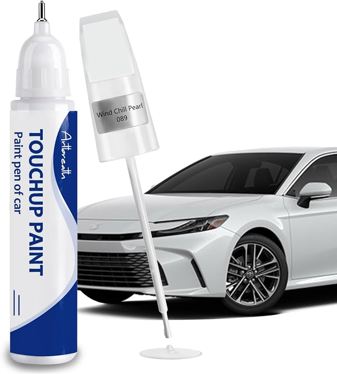Wind Chill Pearl(089) Touch Up Paint for Toyota-Exact Match–Chips and Nicks Car Paint Scratch Repair Kit Automotive Paint Pen for Avalon/RAV4/Camry/Corolla/Highlander/Prius/Sequoia/Sienna/Tacoma