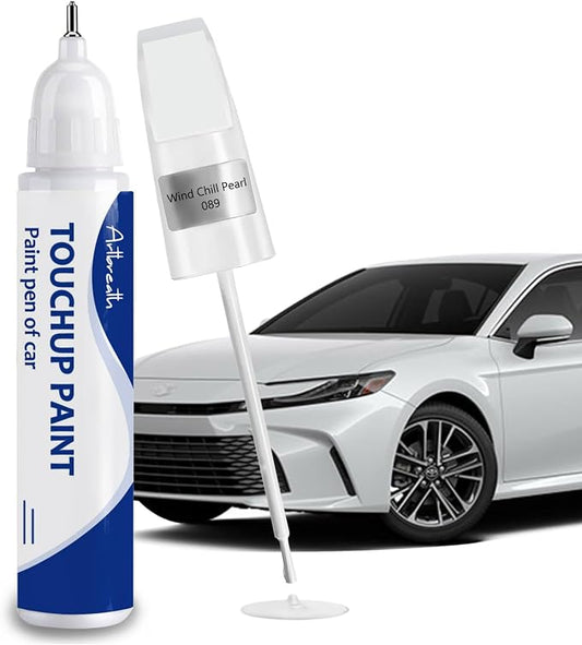 Wind Chill Pearl(089) Touch Up Paint for Toyota-Exact Match–Chips and Nicks Car Paint Scratch Repair Kit Automotive Paint Pen for Avalon/RAV4/Camry/Corolla/Highlander/Prius/Sequoia/Sienna/Tacoma