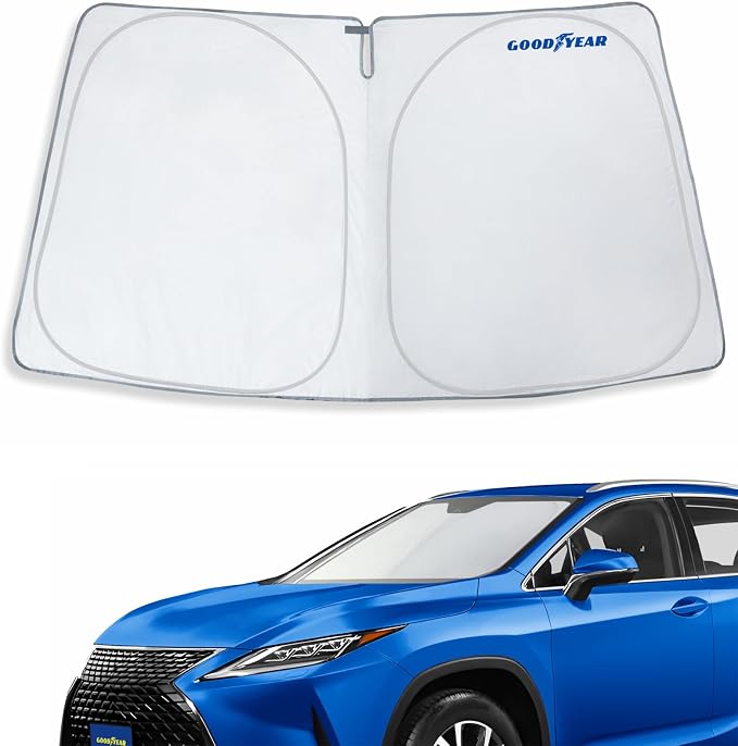 Goodyear Foldable Windshield Sunshade for Lexus RX 2016-2022, SUV car Accessories, Sunshade Cover, Sun Shade Car Windshield, Window Sun Blocker - GY008347