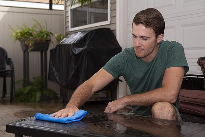 CleanTools the absorber® Large 27-Inch x 17-Inch, Aqua - Synthetic Premium Drying Chamois Cloth for Car - Super Absorbent, Scratch-Free and Washable