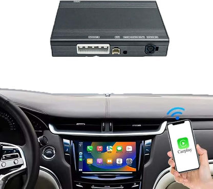 Wireless CarPlay & Android Auto Adapter for Cadillac, Buick, Chevrolet and GMC HMI 2.0 System Carplay Receiver Retrofit Kit Decoder Mirror Link, Reverse Camera, GPS Navigation BT