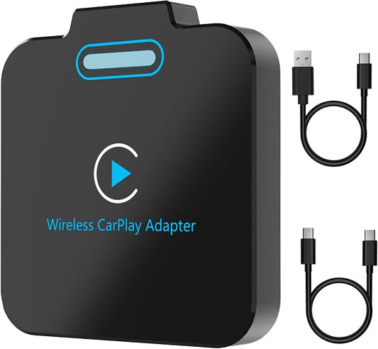 Wireless CarPlay Adapter for Apple - Convert Wired to Wireless, Plug & Play Dongle for iPhone & Factory Wired Cars - Fit Cars from 2016 and iOS 10+