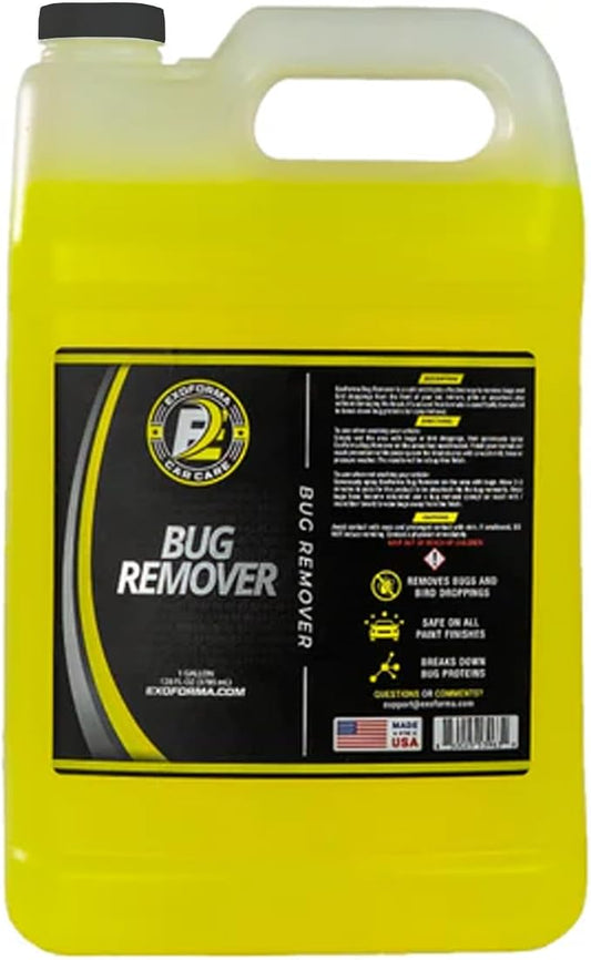 ExoForma Bug Remover - 128 oz Bug Spray Remover, Effortlessly Dissolves Bugs and Bug Splatter - Quick & Safe for Car Paint, Rubber, Metal, Glass, Chrome & More