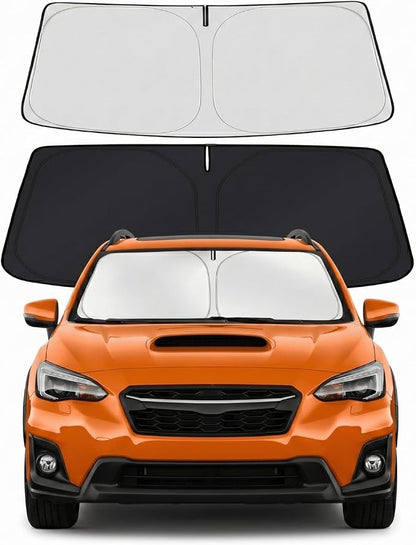 Custom Fit Windshield Sun Shade for Subaru WRX 2015-2021 | Custom Fit Windshield Cover, Blocks UV Rays, Double-Layer Heat Shield, Durable Frame, Easy Fold & Storage
