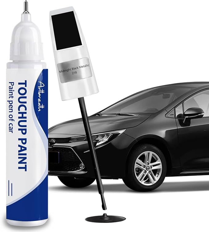 Midnight Black Metallic (218) Touch Up Paint for Toyota-Exact Match–Chips and Nicks Car Paint Scratch Repair Kit Automotive Paint Pen for Avalon/RAV4/Camry/Corolla/Highlander/Prius/Tacoma