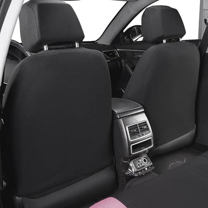 Flying Banner Butterfly car seat Covers ful Set Fashion Universal Lady Woman Female Rear Bench Split Colorized (Pink Black, Full Set)