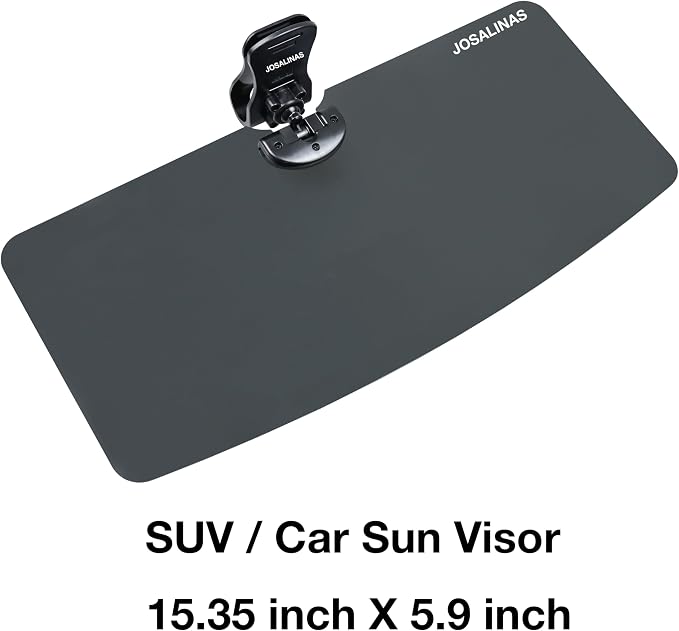 Automotive Sun Visors for Car, Van, Truck, Polarized Protection, Universal Install Anti-Glare Extender (15.35" for SUV/Car Sun Visor)