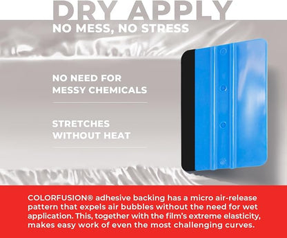 ColorFusion PPF by VViViD, Satin Pearl White Dry Apply PPF Vinyl Car Wrap Roll 6ft x 5ft