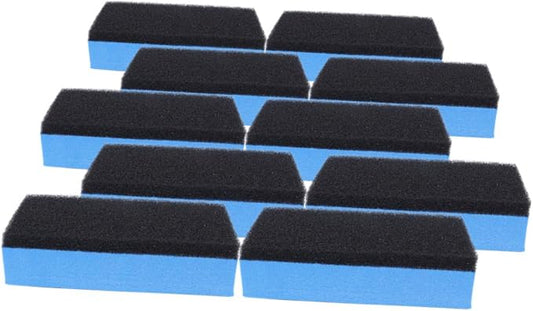 10pcs Dual-Sided Tire Shine Applicator Sponges for Car Detailing High-Density Polishing Pads for Waxing and Cleaning Safe for Glass Coatings