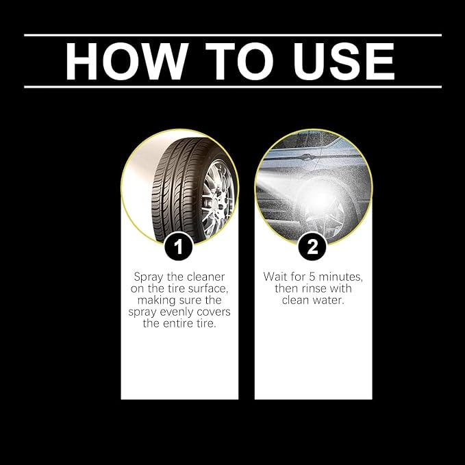 Powerful Wheel and Tire Cleaner Spray, Brake Bomber 3.0 Dust Remover Wheel Cleaner, Car Tire Shine Spray & Rim Cleaner, All Purpose Heavy Duty Cleaning for Painted Wheels Chrome (2PCS)