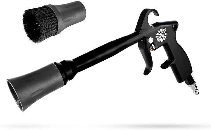 The Rag Company - The Ultra Air Blaster (Version 2) – Lift and Blast Dirt and Debris Away for Interior Detailing; Durable and Ergonomic Metal Design; Trigger Operated