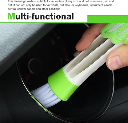 3 PCS Car Air Vent Cleaning Brushes, Multifunctional Automotive Interior Tool for AC Vent & Gap Dust Removal, Universal for Most Cars, SUVs, Trucks