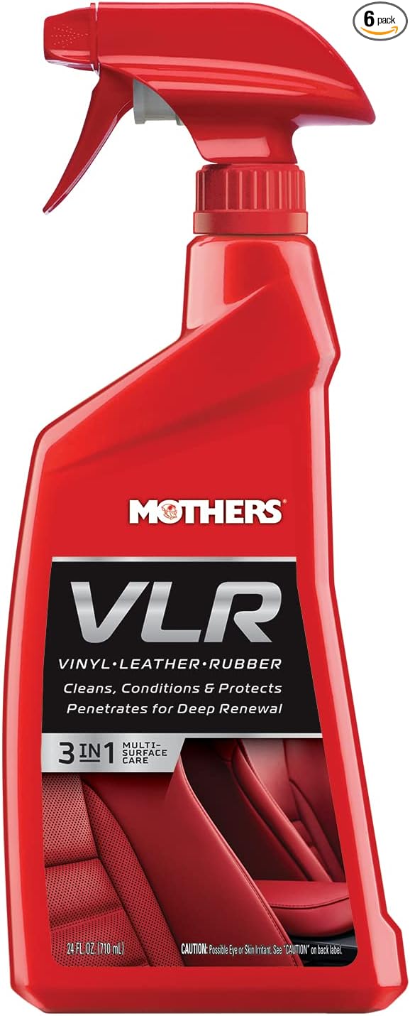 Mothers 06524-6 VLR VinylLeatherRubber Care - 24 oz., (Pack of 6)