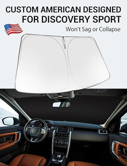 Proadsy 2026 Upgrade Front Windshield Sun Shade Foldable Sunshade Protector Custom Fit 2014-2019 Discovery Sport Accessories