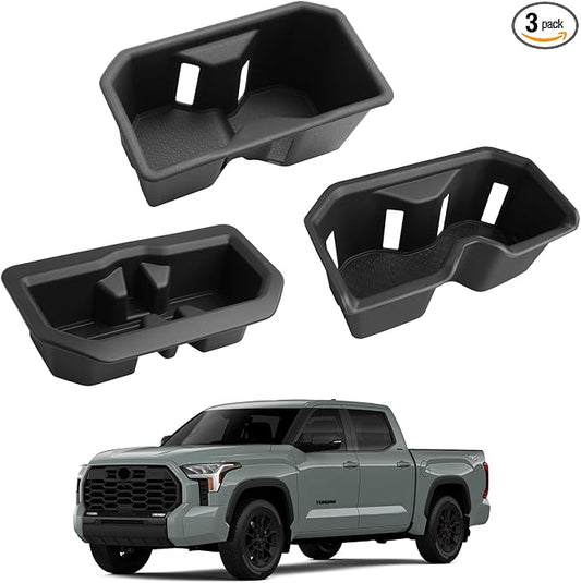 TPE Central Control Cup Holder Insert for 2022-2026 Toyota Tundra(SR/SR5/Limited/TRD Pro), 2024 2025 2026 Toyota Tundra Interior Accessories