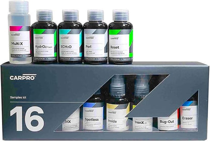 CARPRO Cube Box Sampler - Products in 50mL Sizes - Reload, IronX, Reset, Bug-Out, ECH2O, EliXir, Perl, Inside, Spotless, Multi X, FogFight, HydroO2