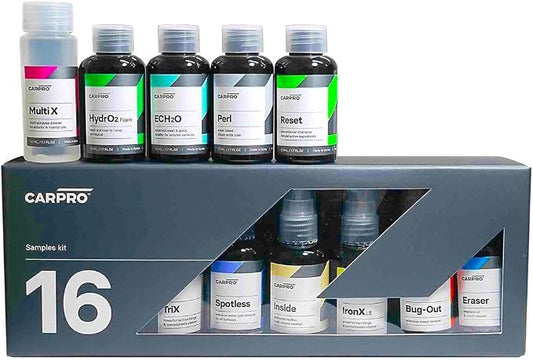 CARPRO Cube Box Sampler - Products in 50mL Sizes - Reload, IronX, Reset, Bug-Out, ECH2O, EliXir, Perl, Inside, Spotless, Multi X, FogFight, HydroO2
