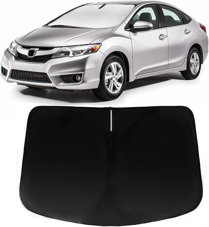 Windshield Sun Shade for Honda Civic 2012-2015, Car Front Window Sunshade with 240T Sun Visor Protector Blocks UV Rays Heat Sun Shield Accessories