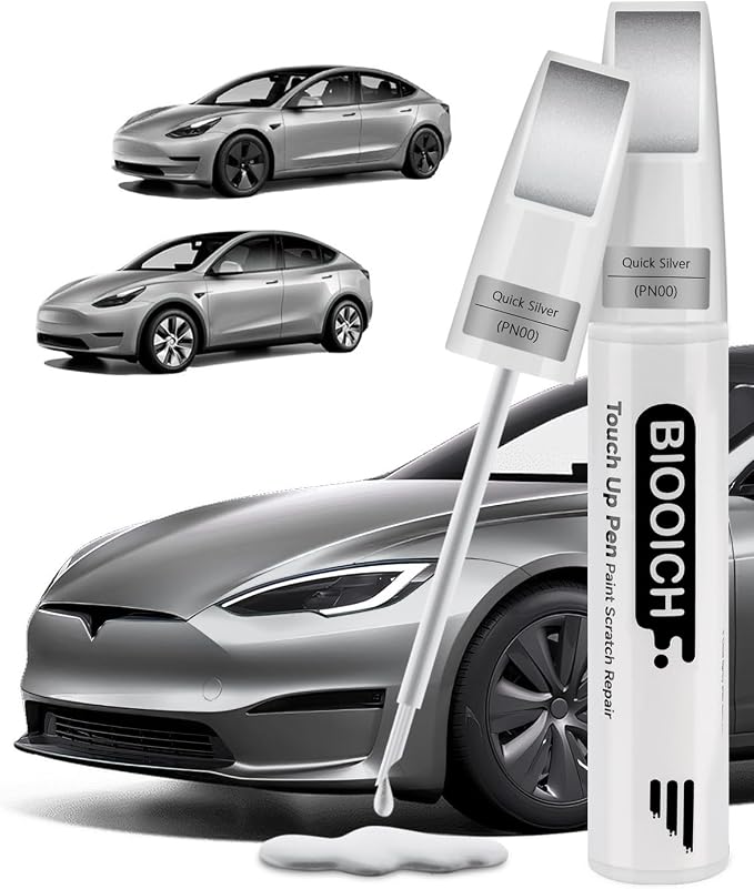 Touch Up Paint Pen Exact Color Match Car Chip and Scratch Repair (for Tesla, PNOO)