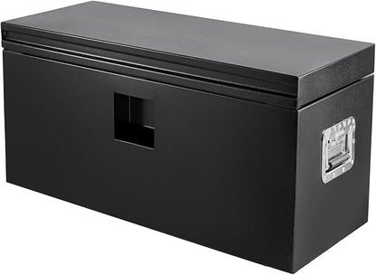 Underbody Truck Tool Box Steel Storage ToolBox, Tool Chest Organizer w/Lock and Keys For Pickup, Truck Bed, RV, Trailer, Heavy Duty Waterproof Black Box,30 x 15 x 15 Inch