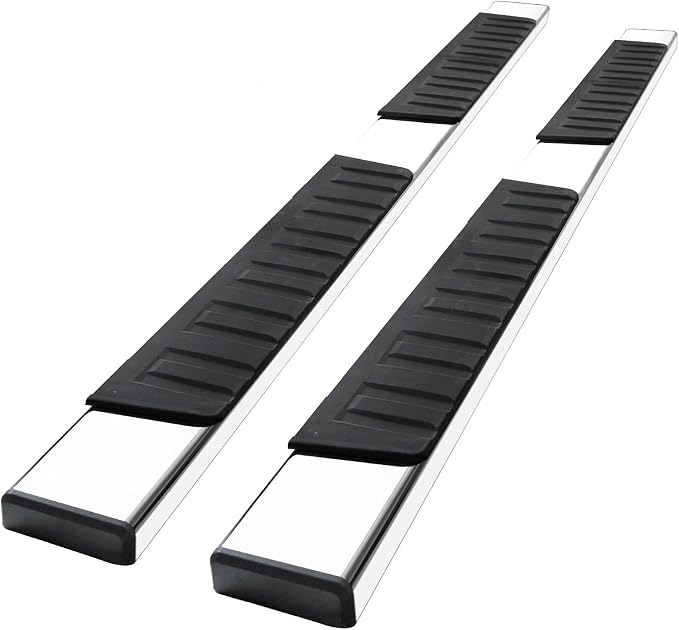 COMNOVA 6 Inches Running Boards Compatible with 2005-2023 Toyota Tacoma Double Cab, Running Boards & Steps for Tacoma (Steel)