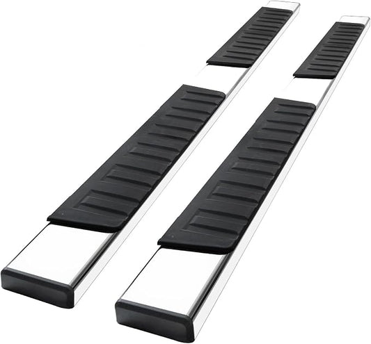 COMNOVA 6 Inches Running Boards Compatible with 2005-2023 Toyota Tacoma Double Cab, Running Boards & Steps for Tacoma (Steel)