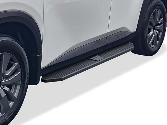 APS Black Stainless Steel Running Boards Style Compatible with Nissan Pathfinder 2022-2026 (Side Steps Side Bars) 6in Wide