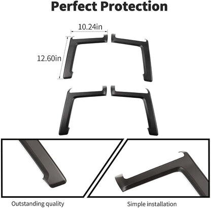 Voodonala for 4Runner Inner Door Handle Door Pull Cover Trim Decoration Garnish for Toyota 4Runner Interior Accessories 2010-2025+ 4pcs Matt Black