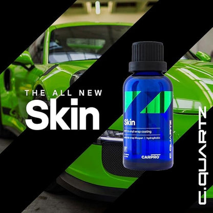 CARPRO CQUARTZ Skin PPF & Vinyl Nano-Coat - UV Protection for Wrapped Vehicles with Vinyl Film, UVA & UVB Resistant (50mL)
