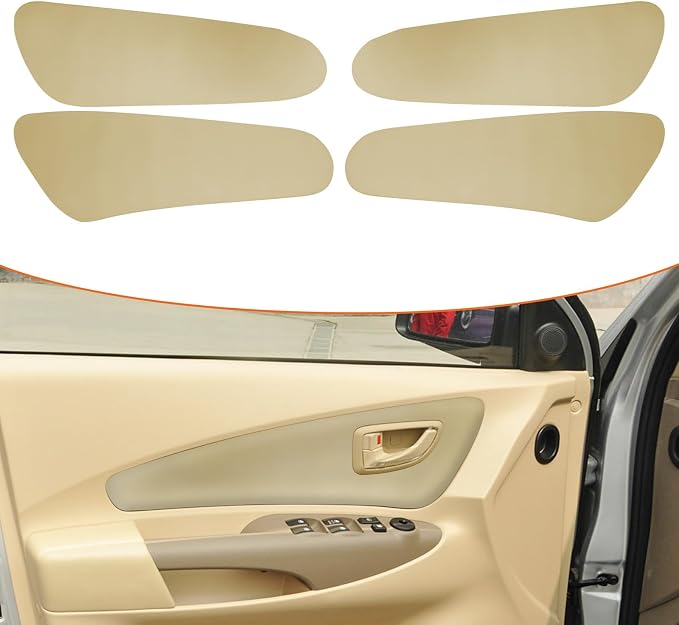 RUIANTE 4pcs Door Panel Cover Trim Replacement Compatible for Tucson 2006-2013 Car Interior Accessories (Beige)