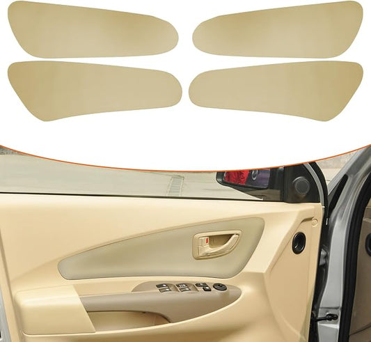 RUIANTE 4pcs Door Panel Cover Trim Replacement Compatible for Tucson 2006-2013 Car Interior Accessories (Beige)