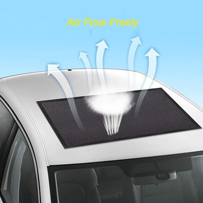 Magnetic Car Sunroof Sun Shade Breathable Mesh, Car roof Cover for Overnight Camping, Quick Install, UV Sun Protection for Moonroof and Side Window